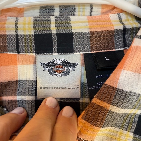 Harley Davidson ladies shirt button down, Cool Girl, Biker Chick, lightweight - Picture 6 of 9